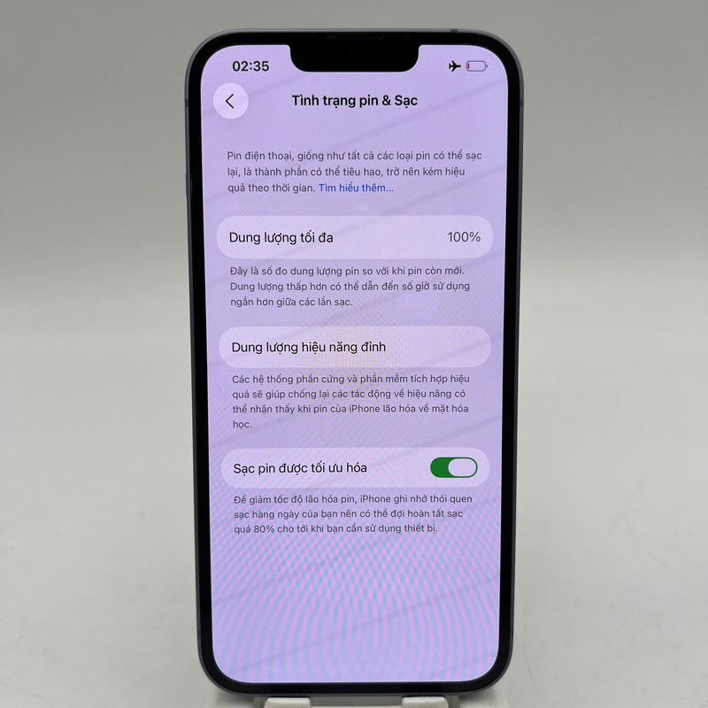 iPhone 14 128GB Xanh Dương 98% pin 100% Quốc tế Apple (Đã thay pin, viền cam xước, viền xước) - HH2135