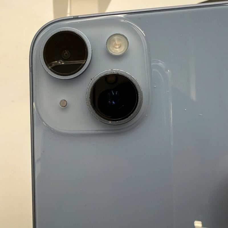 iPhone 14 128GB Xanh dương 98% pin 100% Quốc tế từ DCM (Không dùng sim DCM - Đã thay pin, xước sơn viền, xước viền cam) - HH5710