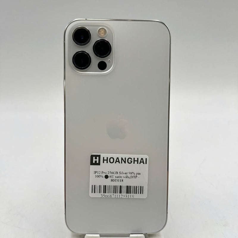 iPhone 12 Pro 256GB Trắng 98% pin 100% Máy đã trả hết tiền mạng dùng như Quốc tế Apple (xước viền,ĐTP) - HH3118