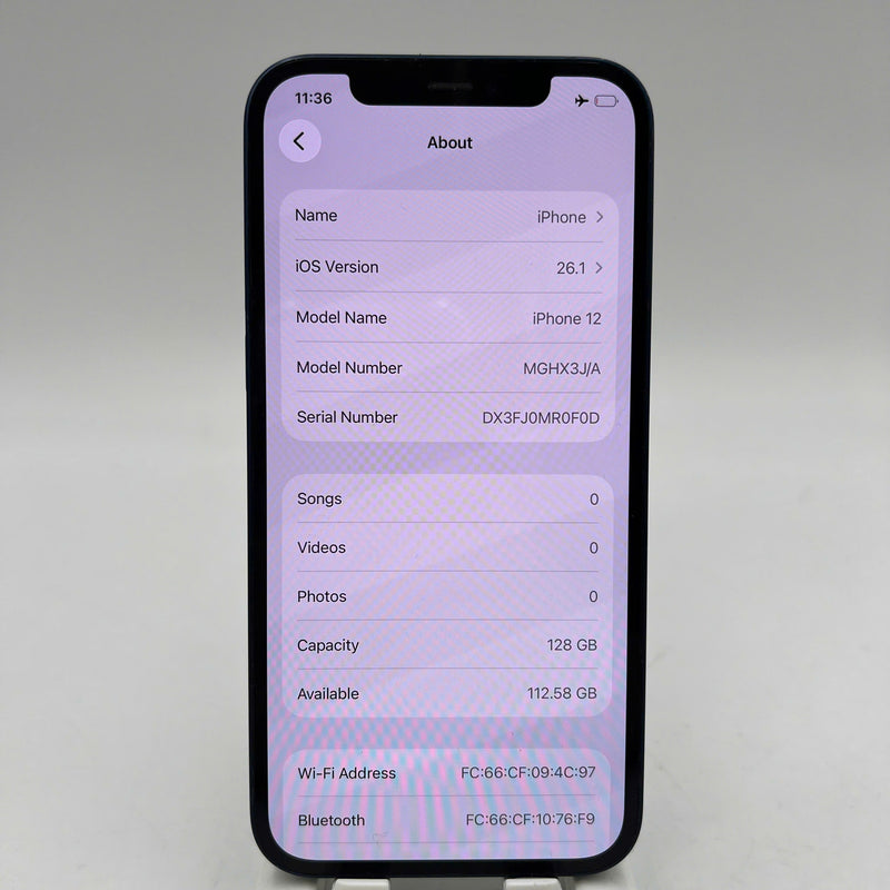 iPhone 12 128GB Xanh dương 98% pin 100% Máy đã trả hết tiền mạng dùng như Quốc tế Apple (Đã thay pin, xước viền cam, xước sơn viền) - HH5370