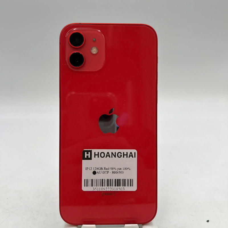 iPhone 12 128GB Đỏ 98% pin 100% Máy đã trả hết tiền mạng dùng như Quốc tế Apple (Đã thay pin) - HH8503