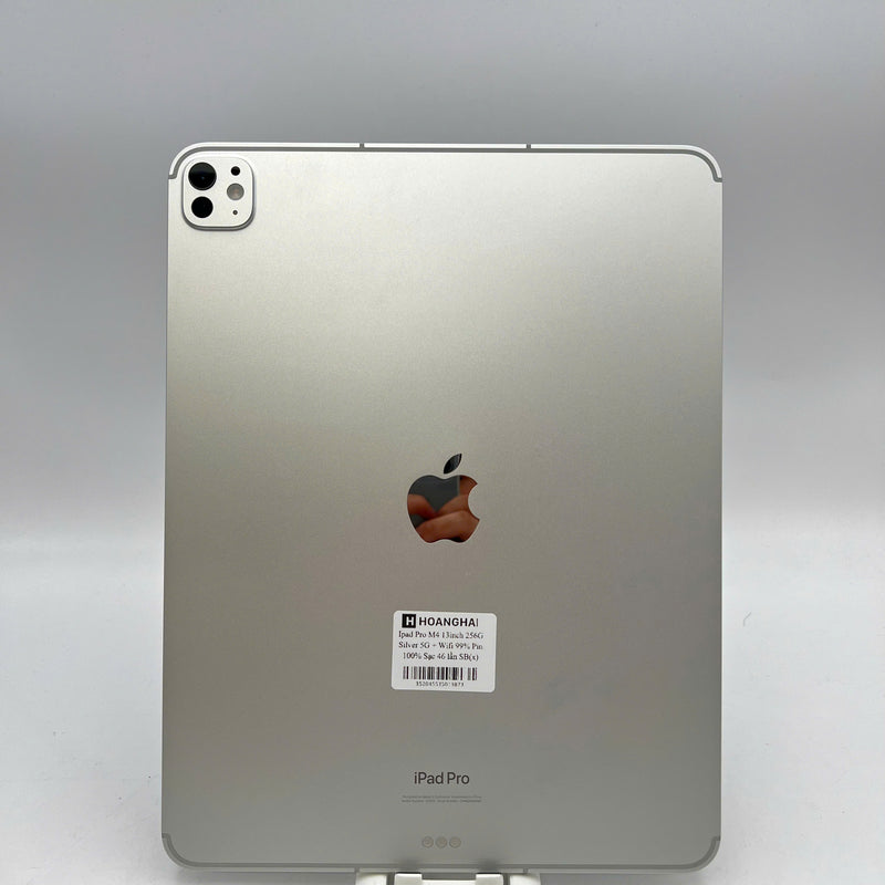 iPad Pro 2024 M4 13in 256GB Bạc 5G + Wifi 99% pin 100% từ SB (sạc 46 lần)