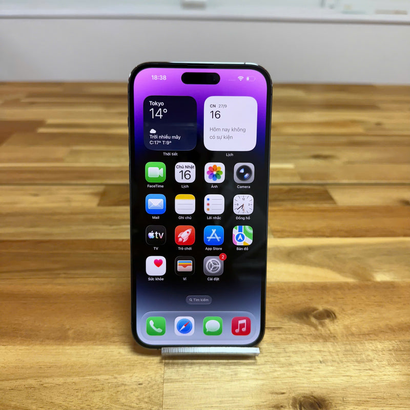 iPhone 14 Pro Max 128GB Tím 98% pin 87% Quốc tế Apple (Đốm cam 3x, xước màn nhẹ) - HH4462