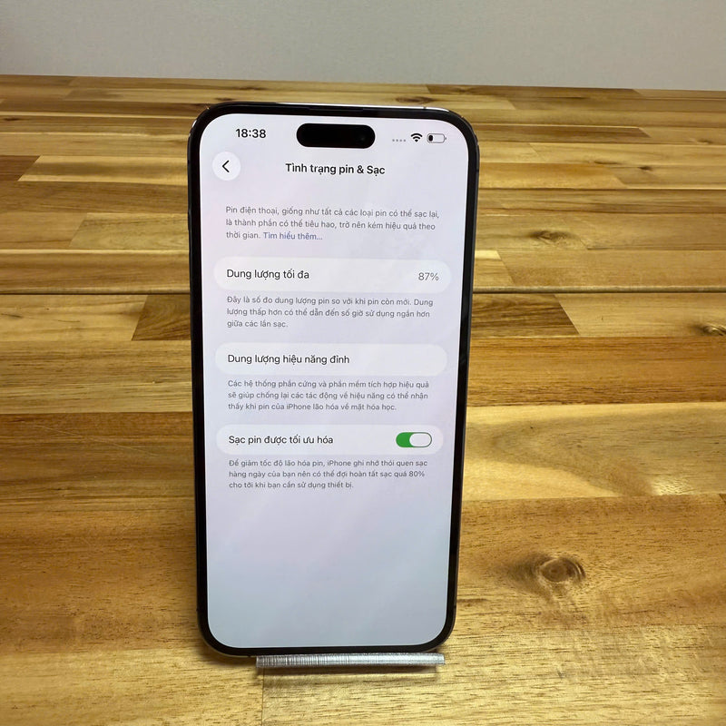 iPhone 14 Pro Max 128GB Tím 98% pin 87% Quốc tế Apple (Đốm cam 3x, xước màn nhẹ) - HH4462