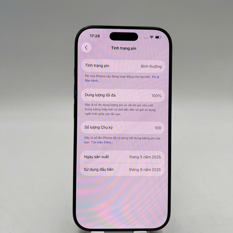 iPhone 16 Pro 256GB Đen 98% pin 100% ĐBH Quốc tế từ SB (Không dùng sim SB) - HH3330