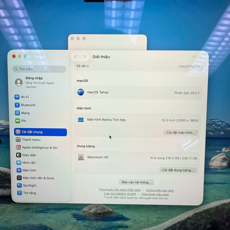 Macbook Air 2024 15.3in Đen Apple M3/ RAM 16GB/ SSD 256GB 99% pin 100% sạc 18 lần BPTN