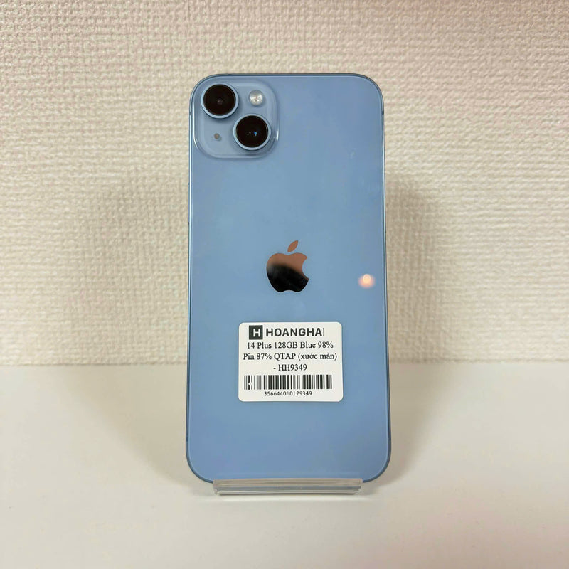 iPhone 14 Plus 128GB Xanh Dương 98% pin 87% Quốc tế Apple (xước màn) - HH9349