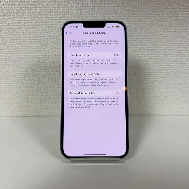 iPhone 14 Plus 128GB Xanh Dương 98% pin 87% Quốc tế Apple (xước màn) - HH9349