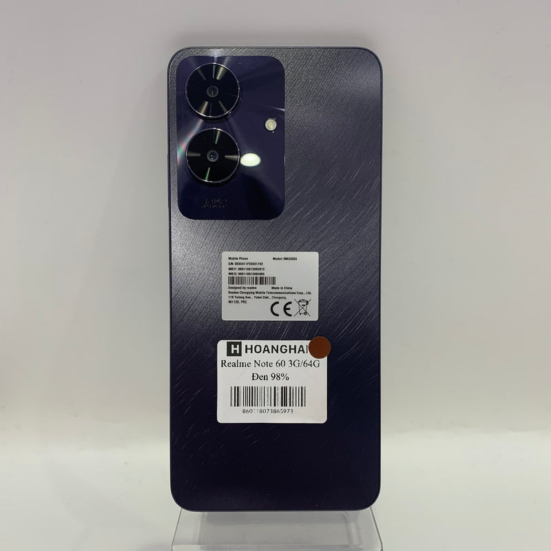 Realme Note 60 Đen 3GB/64GB 98% - HH5973