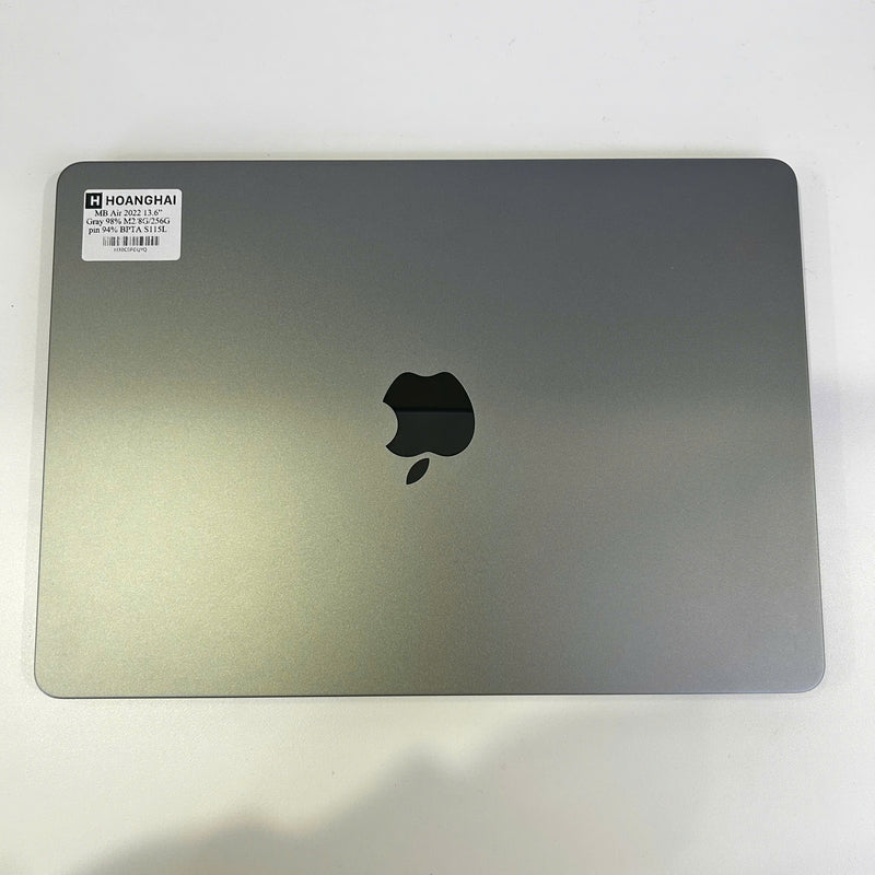 Macbook Air 2022 13.6in Xám M2/ RAM 8GB/ SSD 256GB pin 94% Sạc 115 lần BPTA