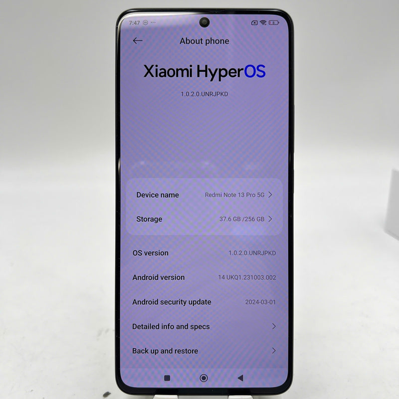 Xiaomi Redmi Note 13 Pro 5G 8GB/256GB Đen 98% - HH8789