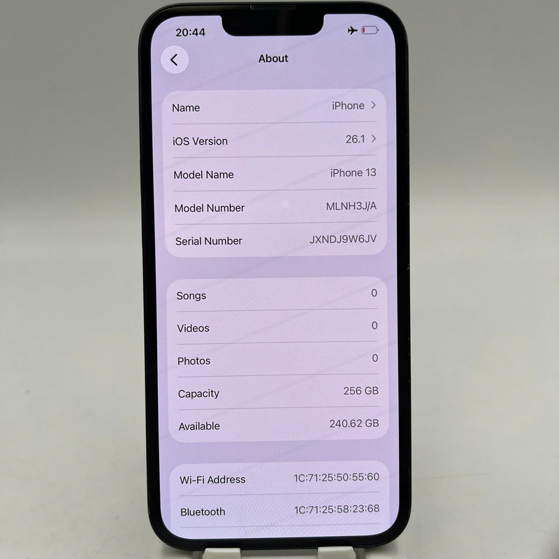 iPhone 13 256GB Đen 98% pin 100% Quốc tế từ AU (Không dùng sim AU - xước viền,xước viền cam,ĐTP) - HH6869