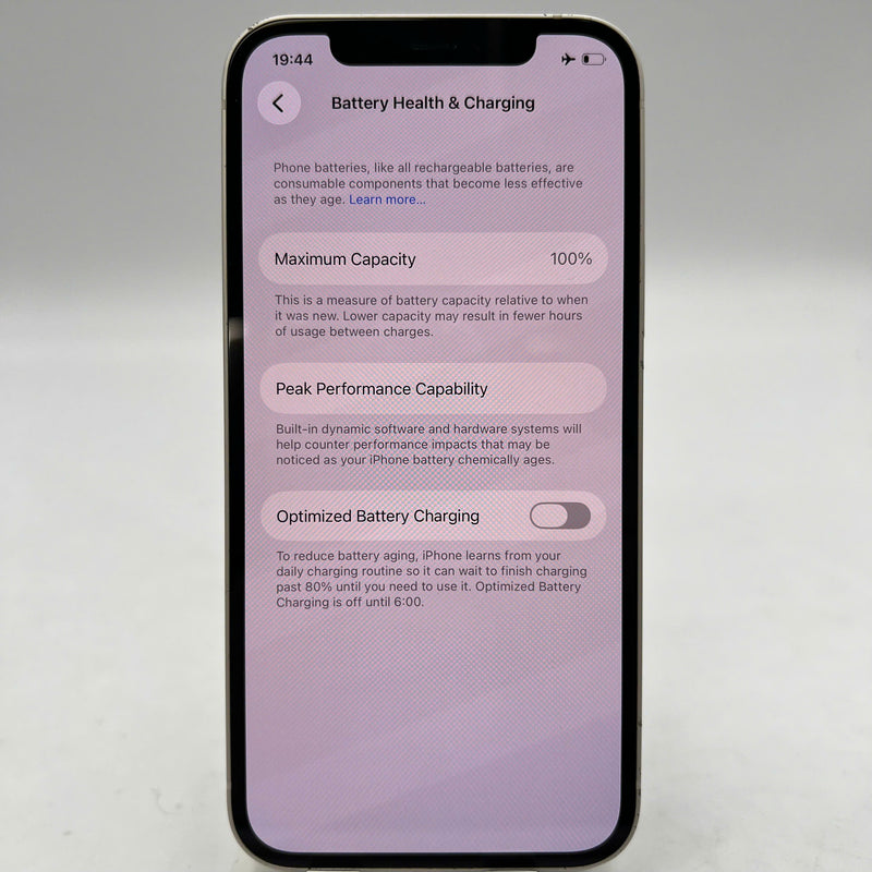 iPhone 12 256GB Trắng 98% pin 100% Quốc tế từ SB (Không dùng sim SB - đốm 1x,màn LKCH,viền xước,ĐTP) - HH6016
