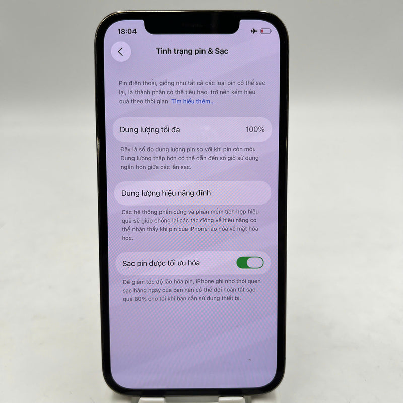 iPhone 12 Pro 256GB Đen 98% pin 100% Quốc tế Apple (Đã thay pin, xước viền) - HH6034