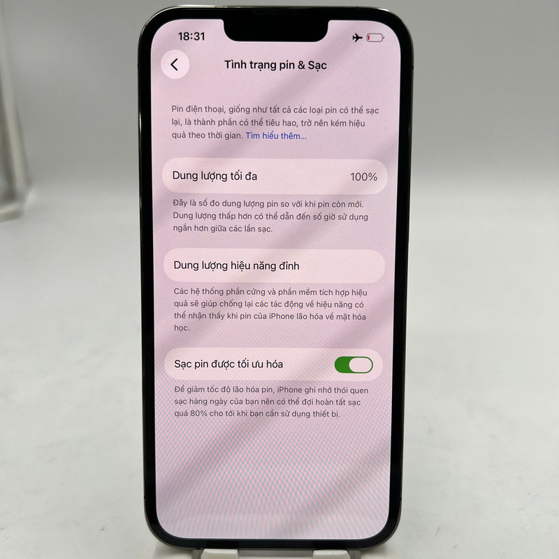 iPhone 13 Pro 128GB Đen 98% pin 100% Máy đã trả hết tiền mạng dùng như Quốc tế Apple (Đã thay pin, loa trên hơi rè) - HH8330