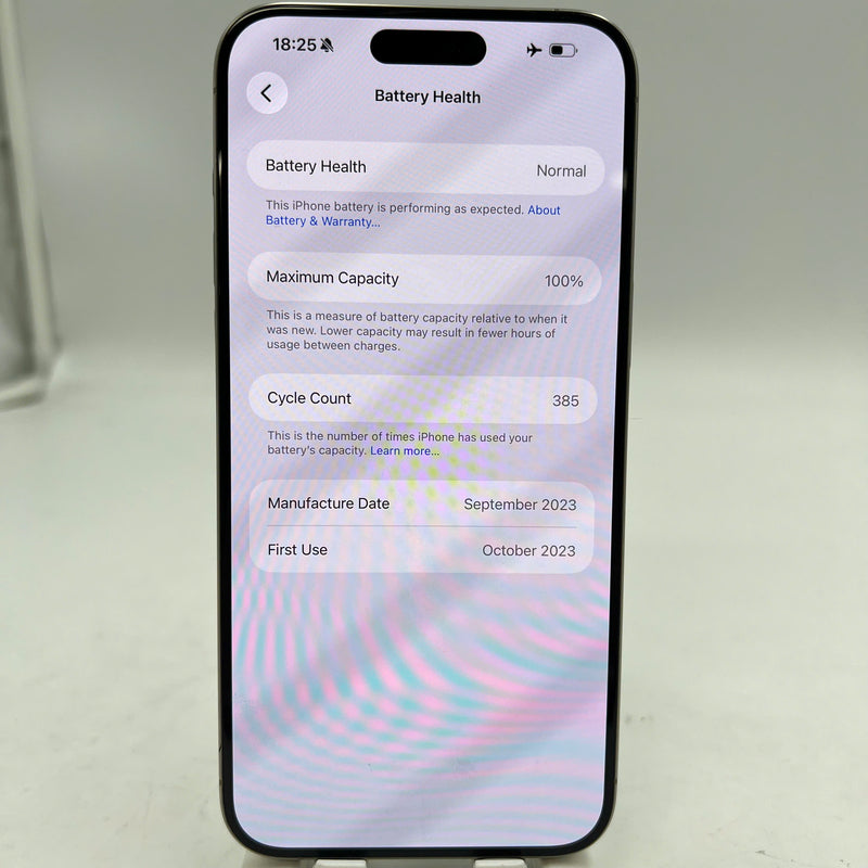 iPhone 15 Pro Max 256GB Tự Nhiên 98% pin 100% Máy đã trả hết tiền mạng dùng như Quốc tế Apple (Đã thay pin) - HH1631