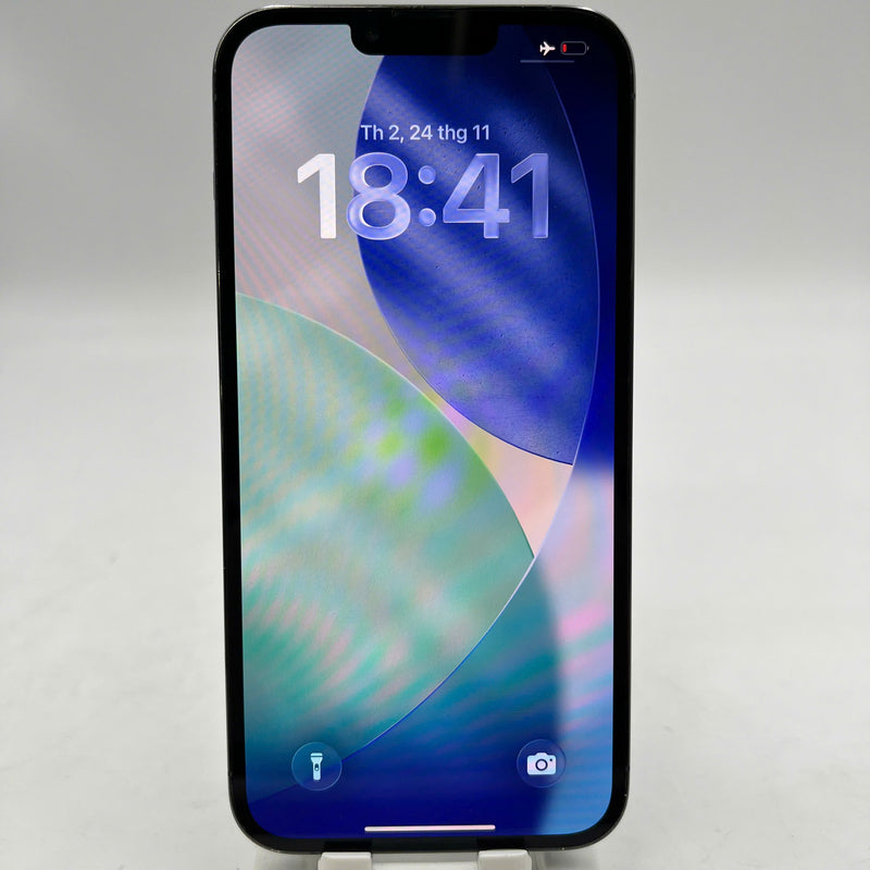 iPhone 13 Pro Max 128GB Xanh Dương 97% pin 85% DBH Quốc tế Apple (mã LL/A, ám màn cột sóng, vẩy mực cam 1x, đốm cam 4x, xước viền, màn, mặt lưng ám, thay màn chính hãng Apple) - HH4062