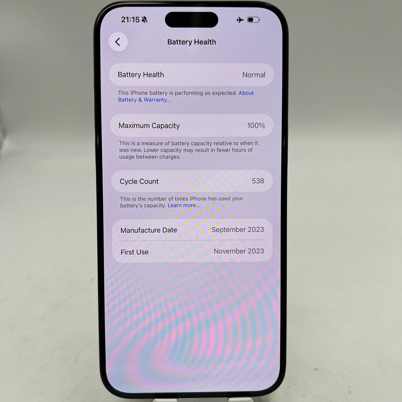 iPhone 15 Pro Max 256GB Xanh Dương 98% pin 100% Quốc Tế Apple (Đã thay pin) - HH8834