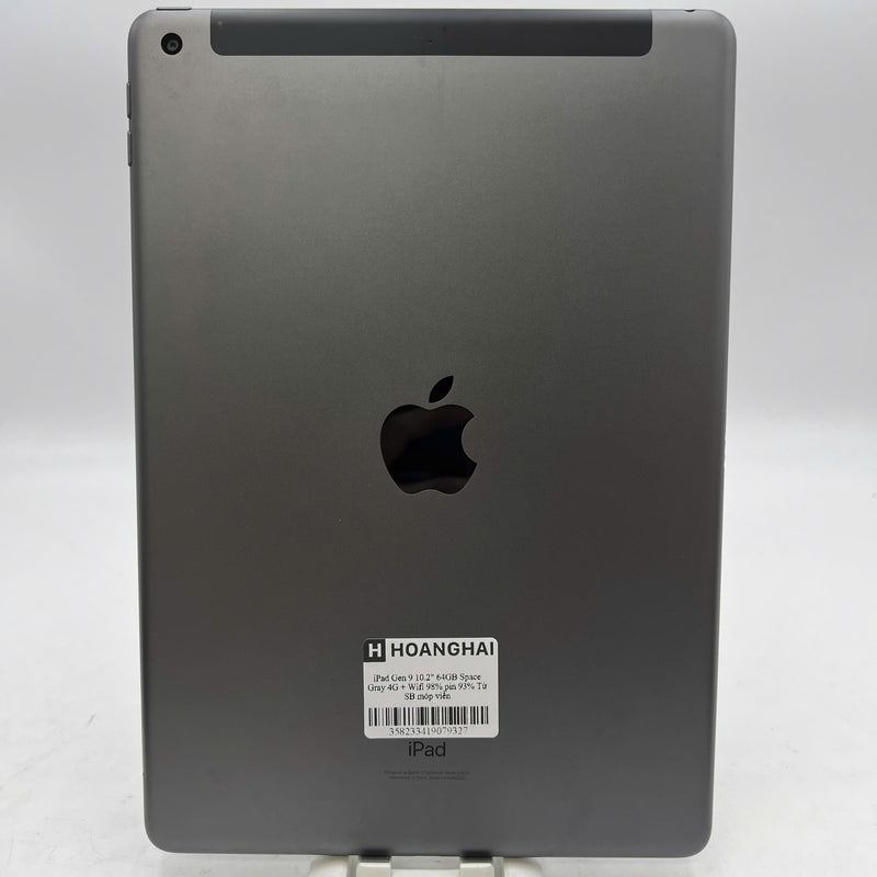 iPad Gen 9 10.2" 64GB Xám 4G + Wifi 98% pin 93% Từ SB (móp viền)
