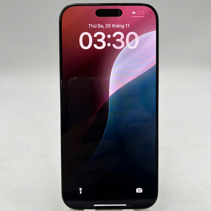 iPhone 16 Pro Max 256GB အနက်ရောင် 98% ဘက္ထရီ 100% International SB (SB မှ SIM မရှိပါ - ခြစ်ရာအစွန်းများ) - HH3946 