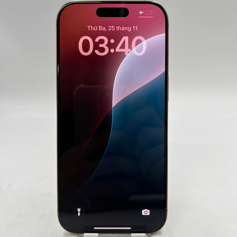 iPhone 16 Pro 128GB Desert Gold 98% ဘက်ထရီ 92% International Apple (အစွန်းများ) - HH3841 
