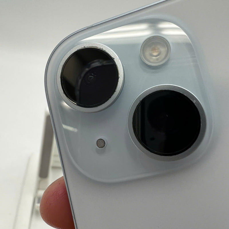 iPhone 15 128GB အပြာရောင် 98% ဘက္ထရီ 87% နိုင်ငံတကာ AU မှ (AU SIM မရှိပါ - ကင်မရာအစွန်း) - HH3935 