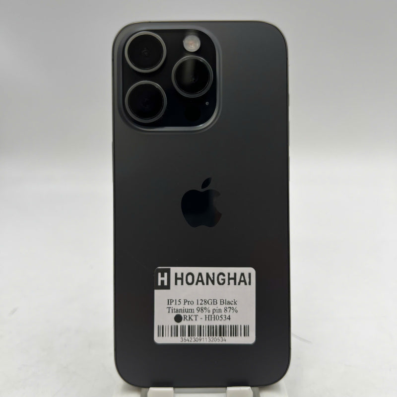 iPhone 15 Pro 128GB အနက်ရောင် 98% ဘက်ထရီ 87% စက်ပစ္စည်းသည် ကွန်ရက်အခကြေးငွေအားလုံးကို ပေးဆောင်ပြီး နိုင်ငံတကာ Apple အဖြစ် အသုံးပြုသည် - HH0534 