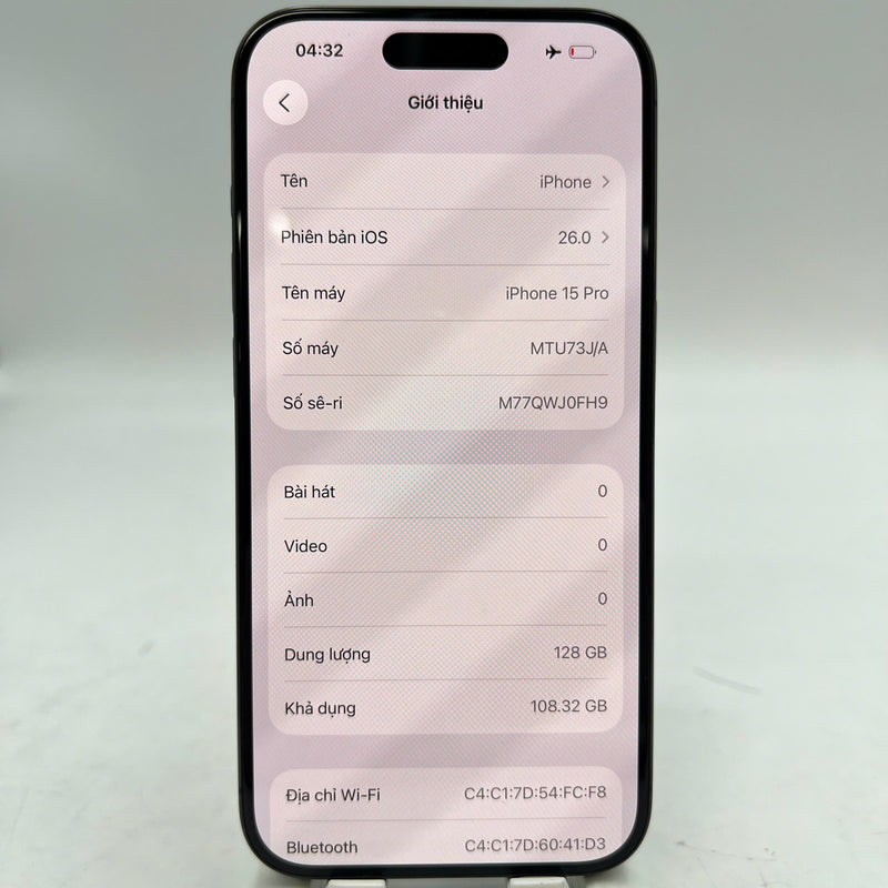 iPhone 15 Pro 128GB အနက်ရောင် 98% ဘက်ထရီ 87% စက်ပစ္စည်းသည် ကွန်ရက်အခကြေးငွေအားလုံးကို ပေးဆောင်ပြီး နိုင်ငံတကာ Apple အဖြစ် အသုံးပြုသည် - HH0534 