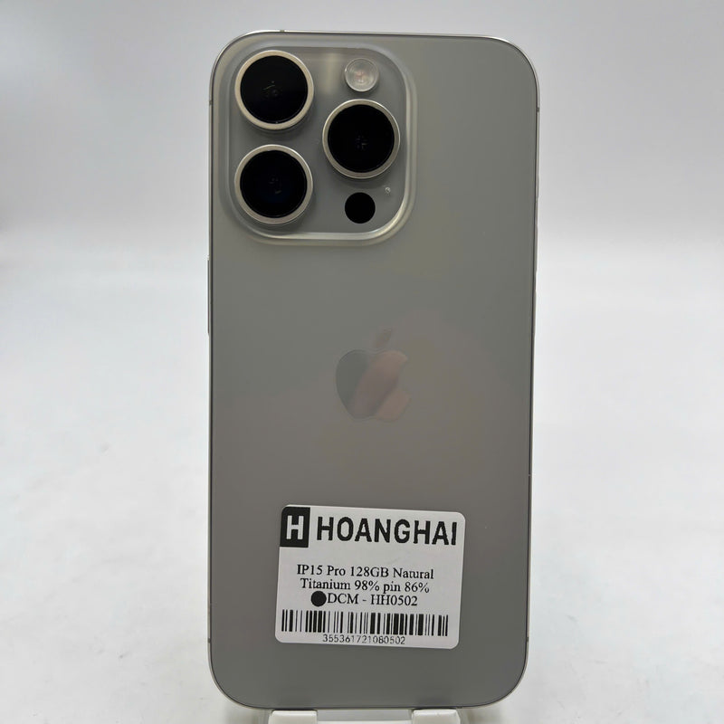 iPhone 15 Pro 128GB သဘာဝ 98% ဘက်ထရီ 86% စက်ပစ္စည်းသည် ကွန်ရက်ဘေလ်အားလုံးကို ပေးချေပြီး နိုင်ငံတကာ Apple အဖြစ် အသုံးပြုသည် - HH0502 