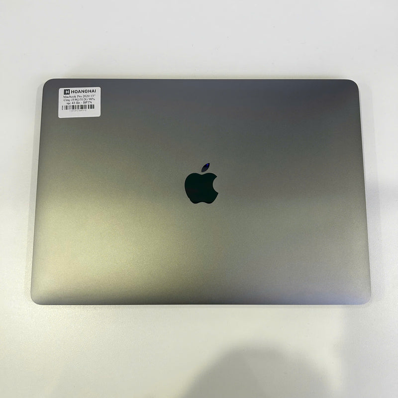 Macbook Pro 2020 13.3in Xám Intel Core i5/ RAM 8GB/ SSD 512GB 98% Sạc 43 lần BPTN