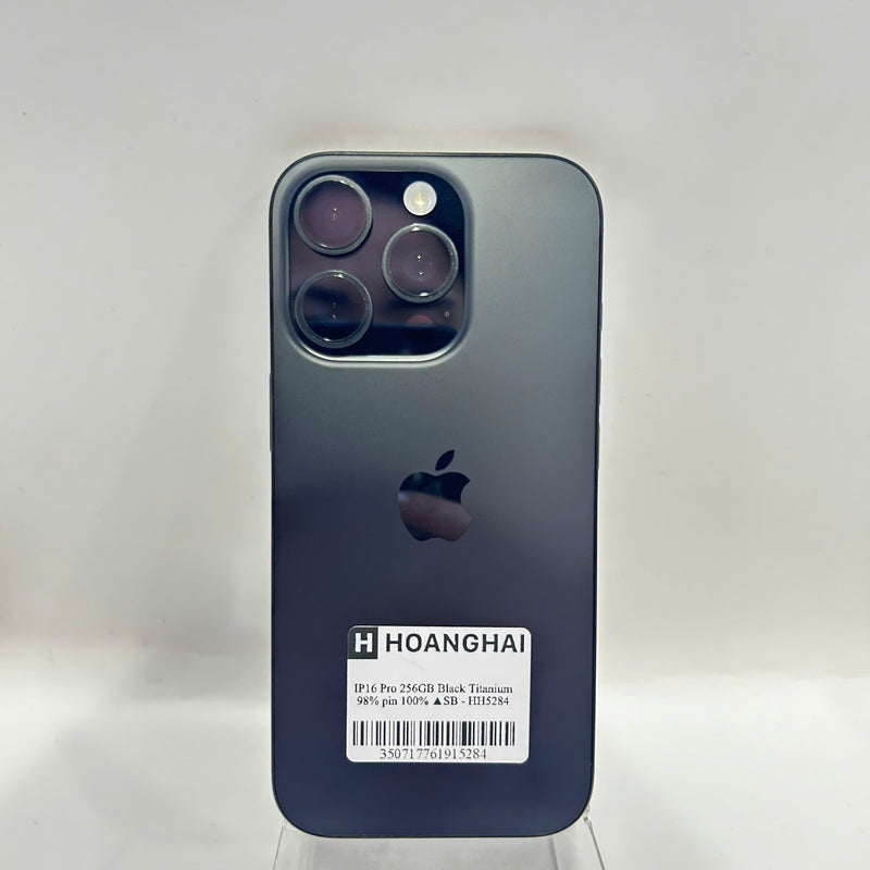 iPhone 16 Pro 256GB Đen 98% pin 100% Quốc tế từ SB (Không dùng sim SB) - HH5284