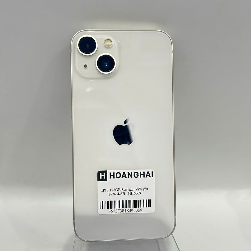 iPhone 13 128GB Trắng 98% pin 87% Quốc tế từ SB (Không dùng sim SB) - HH6069