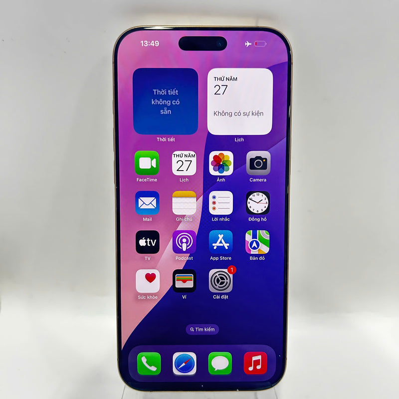 iPhone 16 Pro Max 256GB Vàng Sa Mạc 98% pin 95% Quốc tế Apple (màn xước) - HH2848