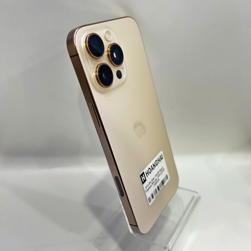 iPhone 16 Pro Max 256GB Vàng Sa Mạc 99% pin 100% Quốc tế Apple - HH2038