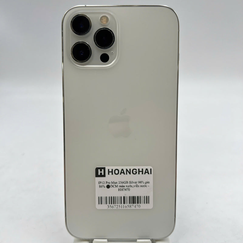 iPhone 12 Pro Max 256GB အဖြူရောင် 98% ဘက္ထရီ 86% စက်ပစ္စည်းသည် ကွန်ရက်အခကြေးငွေအားလုံးကို ပေးဆောင်ထားပြီး Apple International (မျက်နှာပြင် ခြစ်ရာ၊ ခြစ်ရာအစွန်းများ) - HH7470 