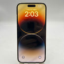 iPhone 14 Pro Max 256GB ရွှေရောင် 98% ဘက်ထရီ 85% စက်ပစ္စည်းသည် ကွန်ရက်အခကြေးငွေအားလုံးကို ပေးဆောင်ပြီး Apple International (3x အကွက်) ကဲ့သို့ အသုံးပြုထားသည် - HH9768 