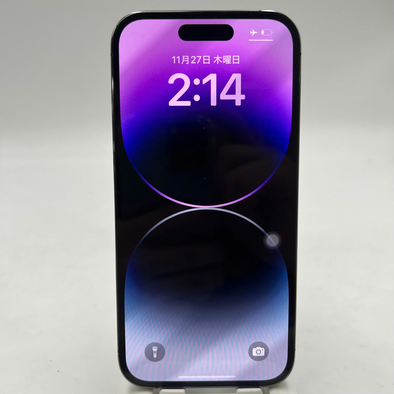 iPhone 14 Pro 128GB ခရမ်းရောင် 98% ဘက္ထရီ 88% International AU (AU sim မသုံးပါ - 0.5x အစက်အပြောက်များ၊ အစွန်းများ) - HH3821 