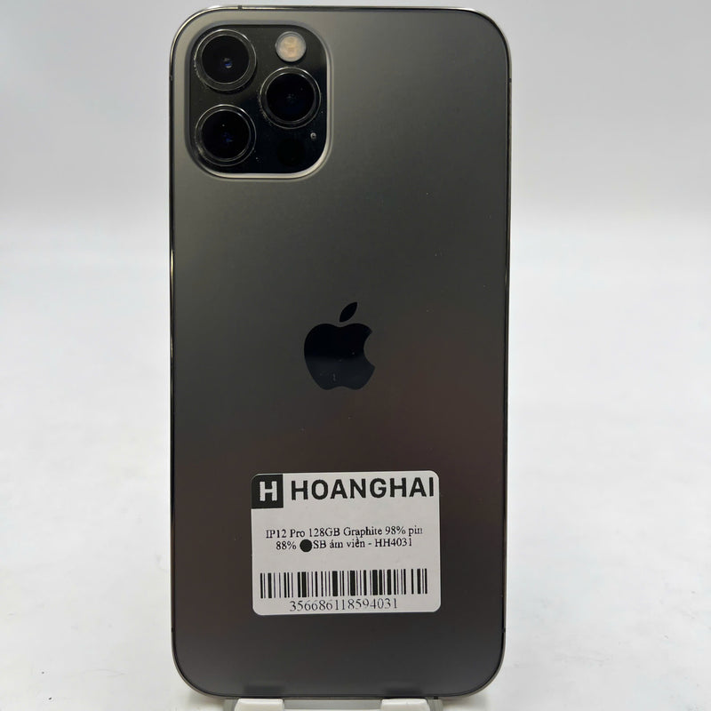 iPhone 12 Pro 128GB အနက်ရောင် 98% ဘက်ထရီ 88% စက်ပစ္စည်းသည် ကွန်ရက်အခကြေးငွေအားလုံးကို ပေးဆောင်ထားပြီး Apple International (dark edges) ကဲ့သို့ အသုံးပြုထားသည် - HH4031 