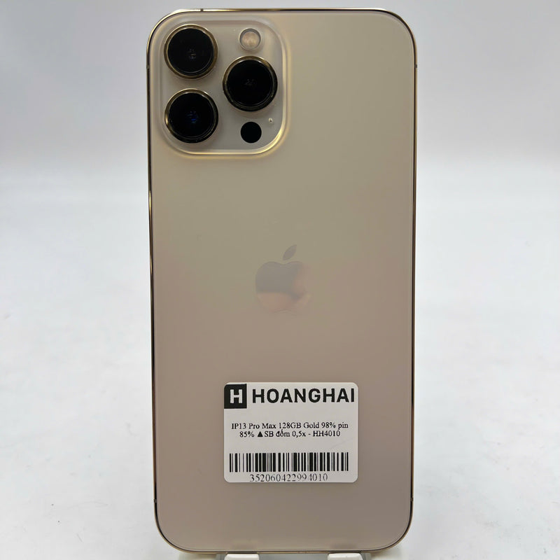 iPhone 13 Pro Max 128GB Gold 98% ဘက်ထရီ 85% International SB (No SB sim - 0.5x spot) - HH4010 
