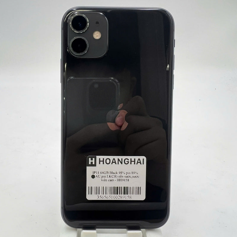 iPhone 11 64GB အနက်ရောင် 98% ဘက်ထရီ 89% စက်ပစ္စည်းသည် ကွန်ရက်ဘေလ်များအားလုံးကို ပေးချေထားပြီး Apple International (LKCH ဘက်ထရီ၊ ခြစ်ရာအစွန်းများ၊ လိမ္မော်ရောင်အစွန်းများ) - HH9158 