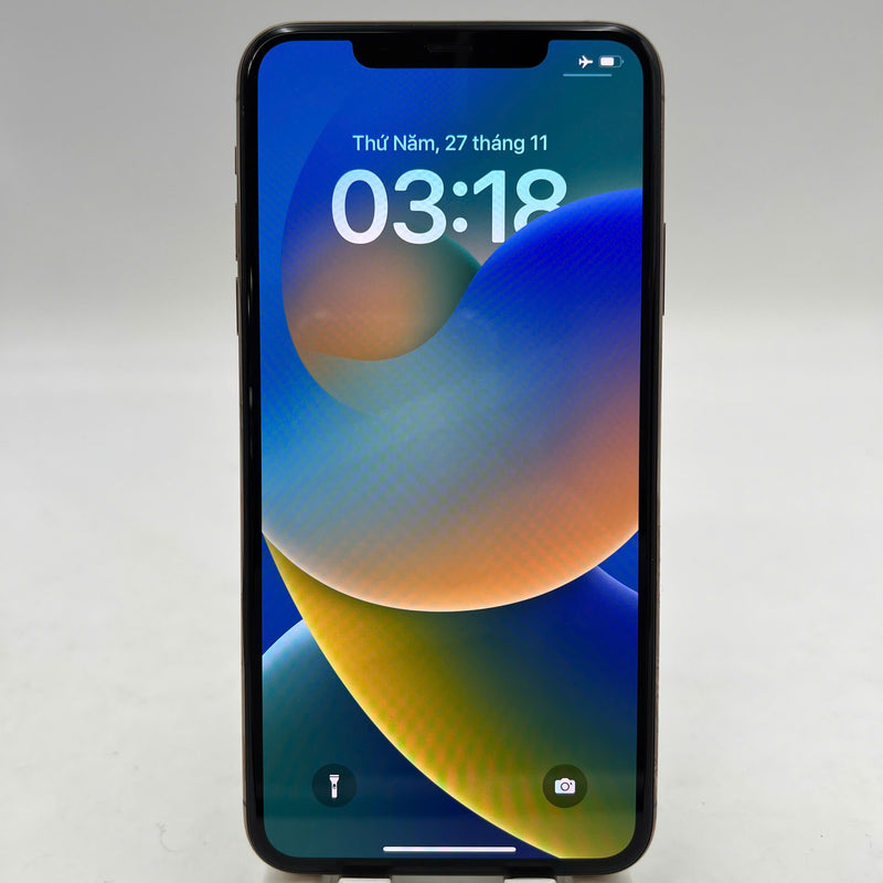 iPhone 11 Pro Max 256GB Gold 98% ဘက်ထရီ 91% စက်ပစ္စည်းသည် ကွန်ရက်အခကြေးငွေအားလုံးကို ပေးဆောင်ပြီး Apple International (အာမခံလဲလှယ်ခြင်း၊ 1x ကင်မရာအကွက်) အဖြစ် အသုံးပြုခြင်း - HH6679 