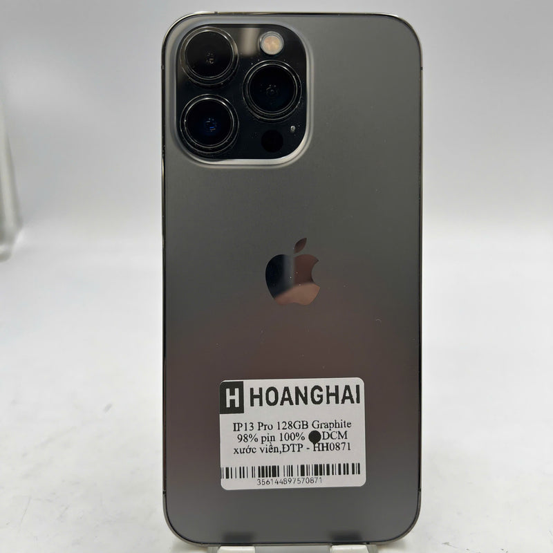 iPhone 13 Pro 128GB အနက်ရောင် 98% ဘက္ထရီ 100% စက်ပစ္စည်းသည် ကွန်ရက်အခကြေးငွေအားလုံးကို ပေးဆောင်ပြီး Apple International (ဘက်ထရီကို အစားထိုးပြီး၊ ခြစ်ရာအစွန်းများ) - HH0871 