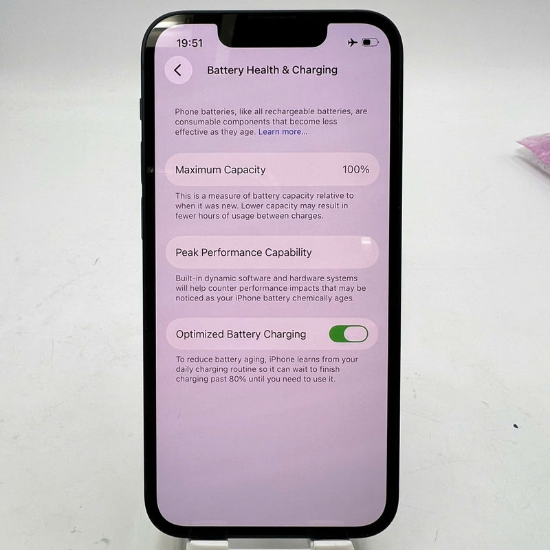 iPhone 13 mini 128GB အနက်ရောင် 98% ဘက္ထရီ 100% စက်ပစ္စည်းသည် ကွန်ရက်အခကြေးငွေအားလုံးကို ပေးဆောင်ပြီး Apple International (ဘက်ထရီကို အစားထိုးပြီး၊ ခြစ်ရာအစွန်းများ) - HH9737 