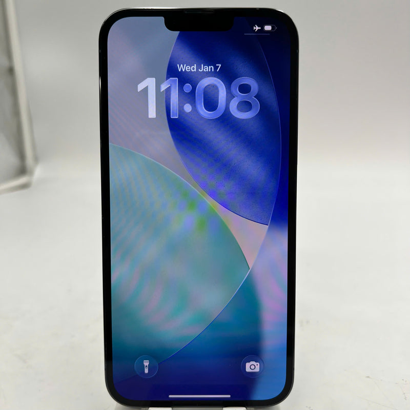 iPhone 13 Pro Max 128GB အပြာရောင် 98% ဘက္ထရီ 100% Apple International (အစားထိုး ဘက်ထရီ၊ 3x အစက်များ) - HH7582 