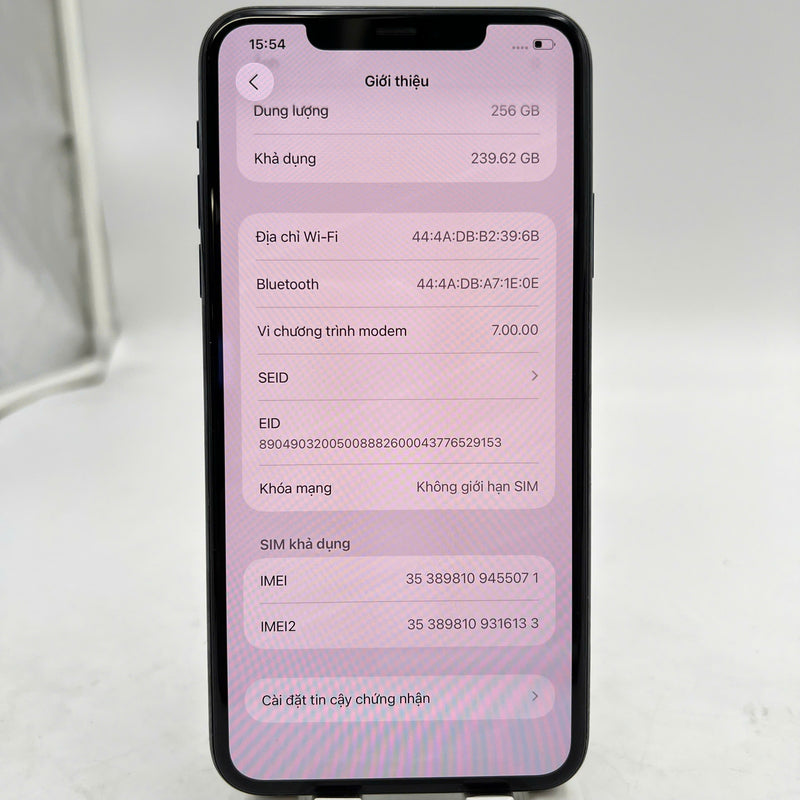 iPhone 11 Pro Max 256GB အစိမ်းရောင် 97% ဘက်ထရီ 91% အာမခံကုဒ် LL/A (အစားထိုး ဘက်ထရီ၊ 1x အစက်အပြောက်၊ မျက်နှာပြင် ခြစ်ရာ၊ အစွန်းအထင်းများ၊ ကျောညိုရောင်) - HH5071 