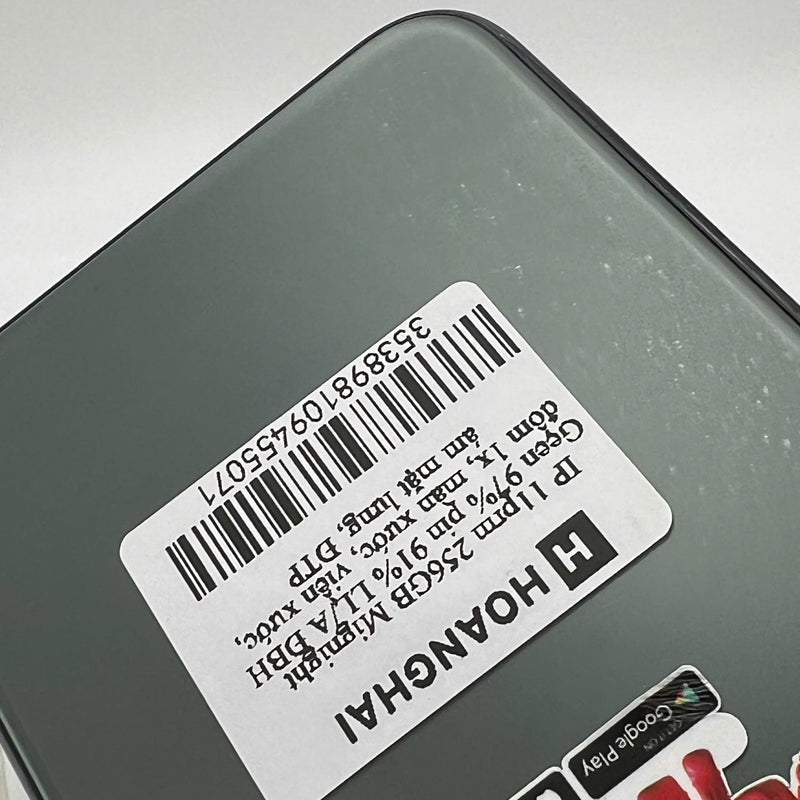 iPhone 11 Pro Max 256GB အစိမ်းရောင် 97% ဘက်ထရီ 91% အာမခံကုဒ် LL/A (အစားထိုး ဘက်ထရီ၊ 1x အစက်အပြောက်၊ မျက်နှာပြင် ခြစ်ရာ၊ အစွန်းအထင်းများ၊ ကျောညိုရောင်) - HH5071 