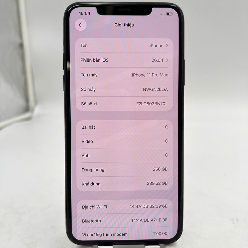 iPhone 11 Pro Max 256GB အစိမ်းရောင် 97% ဘက်ထရီ 91% အာမခံကုဒ် LL/A (အစားထိုး ဘက်ထရီ၊ 1x အစက်အပြောက်၊ မျက်နှာပြင် ခြစ်ရာ၊ အစွန်းအထင်းများ၊ ကျောညိုရောင်) - HH5071 