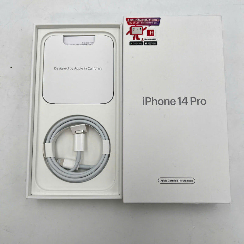 iPhone 14 Pro 128GB ခရမ်းရောင် 99% ဘက္ထရီ 100% စားအုန်းဆီ နိုင်ငံတကာ Apple (၂ ကြိမ် အားသွင်း၊ TrueDepth ကင်မရာ စစ်စစ် အစားထိုး) - HH0532 