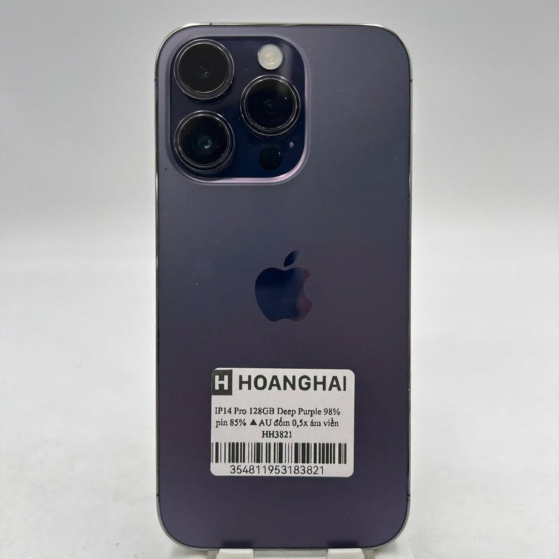 iPhone 14 Pro 128GB ခရမ်းရောင် 98% ဘက္ထရီ 88% International AU (AU sim မသုံးပါ - 0.5x အစက်အပြောက်များ၊ အစွန်းများ) - HH3821 