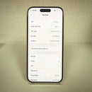 iPhone 15 Pro 128GB အဖြူရောင် 98% ဘက္ထရီ 87% Apple International (LKCH ကင်မရာ၊ ခြစ်ရာများ၊ ကျောညိုရောင်) - HH8953 